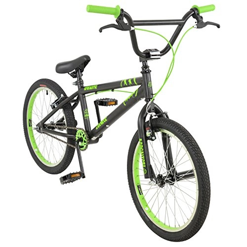 BMX Bike : Zombie 20" Apocalypse BMX BIKE - Bicycle in GREEN with 25 x 9 teeth ratio (Boys)