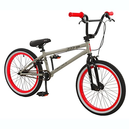 BMX Bike : Zombie 20" Horde BMX BIKE - Bicycle in GREY & ORANGE with 25 x 9 Gears (Boys)