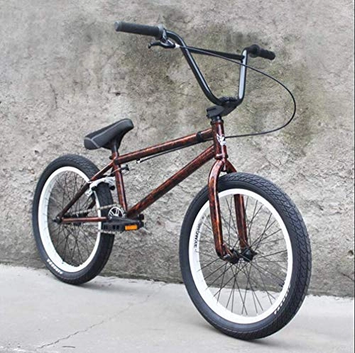 BMX Bike : ZTBXQ Fitness Sports Outdoors 20 Inch BMX Bikes High-Strength Chrome-Molybdenum Steel BMX Frame 3-Section 8-Key Crank with U-Brake And 3D Forged Aluminum Alloy Top Cover