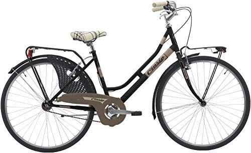 Comfort Bike : 26 inch, ladies city bicycle, Cinzia, Womens, 8033389460150, Black
