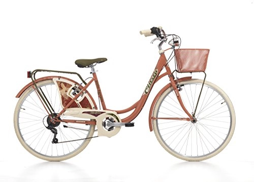 Comfort Bike : 26inch Cinzia Belle Epoque Ladies City Bike 6Speed, Colour: Red
