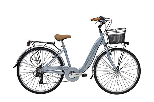 Comfort Bike : 26inch Ladies City Bike 6Gears Adriatica Relax, grey