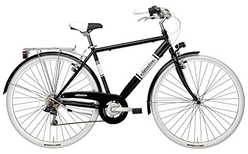 Comfort Bike : 28Inch City Bicycle 6Gears Adriatica Panarea Man, black