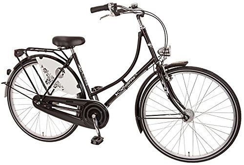 Comfort Bike : 28Inch Women's Holland city bike by Bach Tenkirch Girls 'Bicycle 3Gear, Colour: Black And White, Frame Size: 50cm