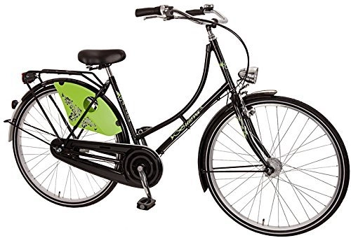 Comfort Bike : 28Inch Women's Holland city bike by Bach Tenkirch Girls 'Bicycle 3Gear (Colour: Black / Apple, Frame Size: 50cm