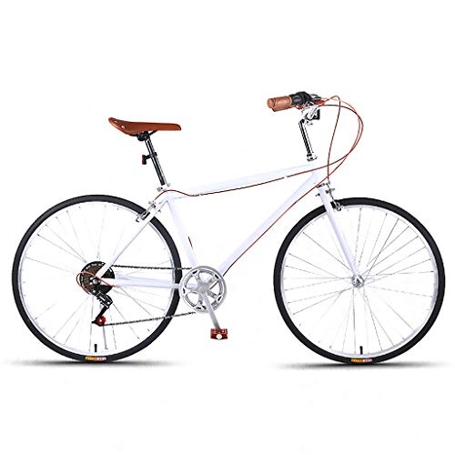 Comfort Bike : 7 Speed 26 Inch Commuter City Road Bike Carbon Steel frame Urban Bicycle Vintage Adult Ladies Men Unisex
