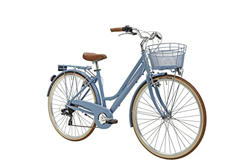 Comfort Bike : Adriatica 28Inch Women's City Bicycle 6Gears San Antonio Retro Lady, blue