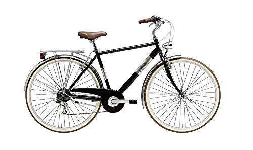 Comfort Bike : Adriatica Panarea Men's Bicycle 28 Inches Shimano 6 V Black