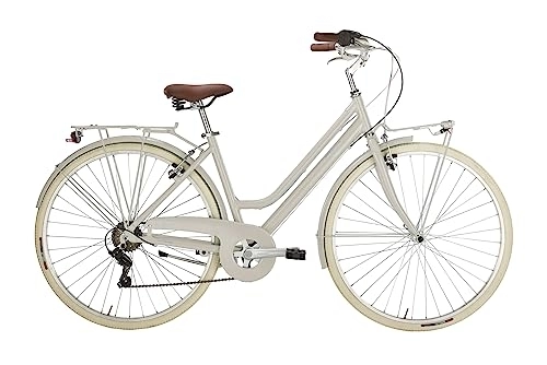 Comfort Bike : Alpina Bike 6V city bike Woman 28" Bonneville Gravel gray