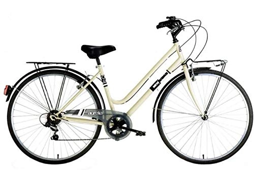 Comfort Bike : Aurelia Donna 28 Inch 50 cm Woman 6SP Rim Brakes Beige