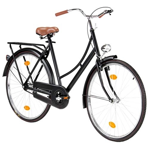 Comfort Bike : Ausla Bike, Matt Black Outdoor Bicycle Classical for Trip