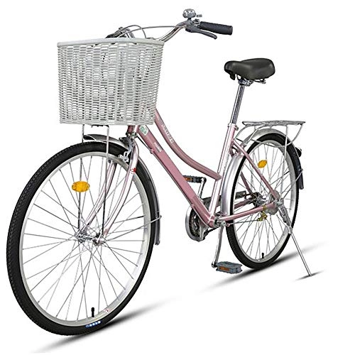 Comfort Bike : BANGL B Bicycle Aluminum Ladies Car Commuter Retro Car Men and Women City Car 26 Inch