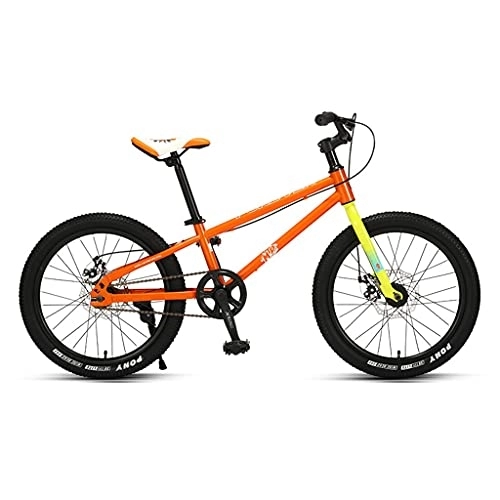 Comfort Bike : Bicycle 18'' / 20'' Comfortable Road Bike with Mechanical Double Disc Brakes for Children with A Height Of 115-165cm (Color : Orange Size : 18'') zhengzilu