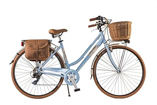 Comfort Bike : Bike City Bike CTB Citybike Vintage Bycicle Aluminium Retro Dolce Vita Woman Lady (Blau, 50)