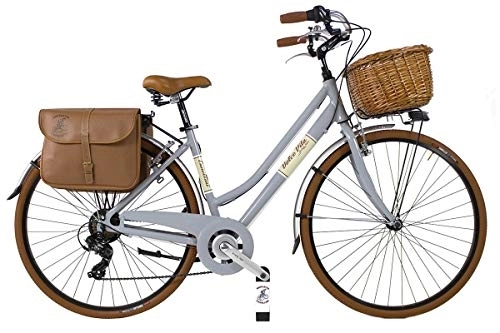 Comfort Bike : Bike City Bike CTB Citybike Vintage Bycicle Aluminium Retro Dolce Vita Woman Lady (Grey, 46)
