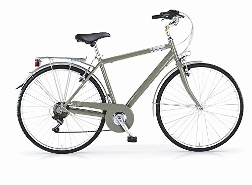 Comfort Bike : Bike MBM Central 2017 for men, aluminium frame, 28", 6 speed, two sizes and three colors available (Military Green, M (H50))