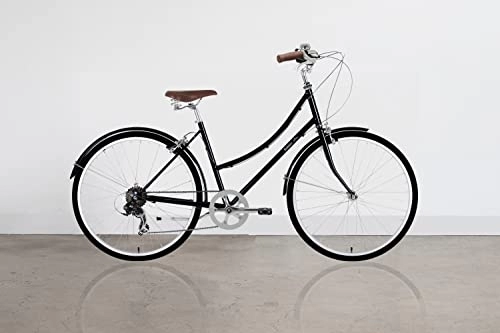 Comfort Bike : Bobbin Birdie Vintage Ladies Bike Traditional Adult Bicycles City Bike for Women and Men (S / M Black)