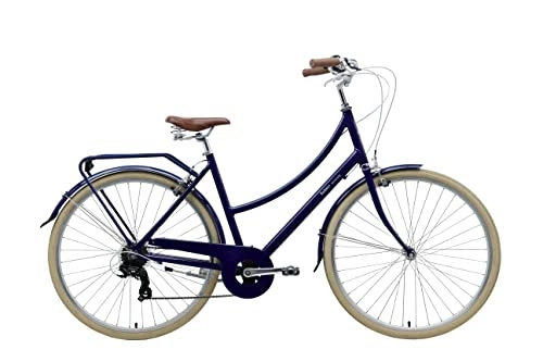 Comfort Bike : Bobbin Brownie 7 Speed Gear Adult Bike Mens / Ladies Bicycle 700c 29 Inch Wheel Dutch Style City Boys and Girls Bike with Alloy Frame (M / L, Blueberry)