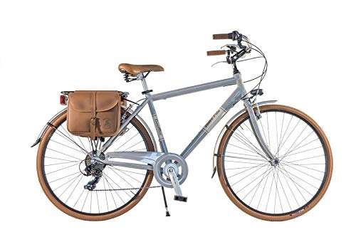 Comfort Bike : Canellini Via Veneto Wheel Bike City Bike CTB Men's Vintage Retro Dolce Vita Aluminium Grey