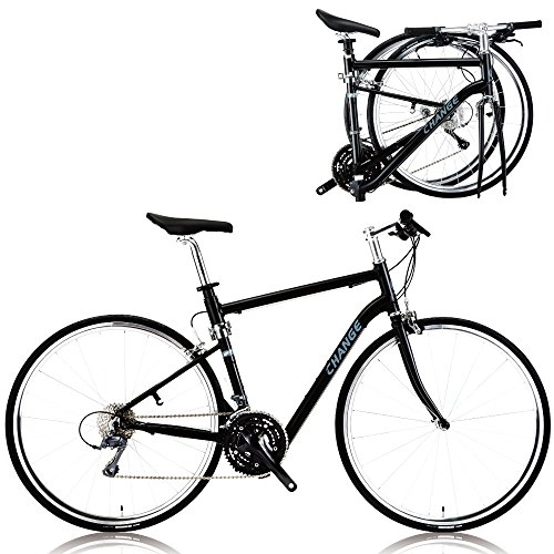 Comfort Bike : CHANGE Lightweight Full Size Road Folding Bike Shimano 24 Speeds DF-702B