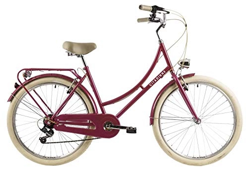 Comfort Bike : Citadinne 28 Inch 50 cm Woman 6SP Rim Brakes Dark Pink