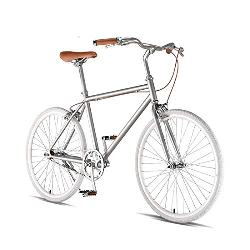 Comfort Bike : City Bike 24 inch Single Speed Commuter Bicycle Lightweight For Unisex Adult