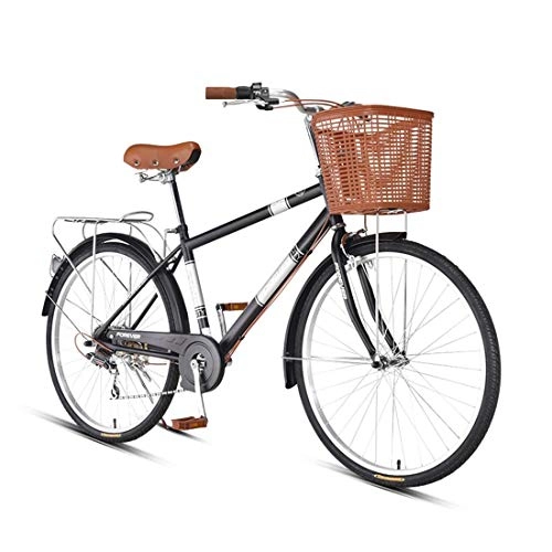 Comfort Bike : City Bike 26 Inch 7-Speed Commuter Bicycle Lightweight For Adult