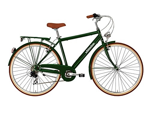 Comfort Bike : City Bike Cicli Adriatica Retro Man aluminum frame 6 speed (Green, M (50))