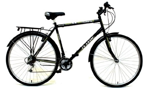 Comfort Bike : Classic Men's Touriste Commuter Bike - Black ( Wheel 700C, Frame 22 Inch)