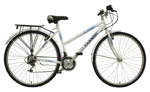 Comfort Bike : Classic Women's Touriste Commuter Bike - White ( Wheel 700C, Frame 19 Inch)