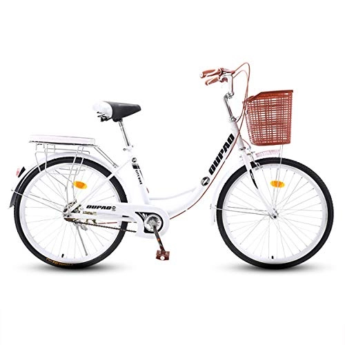 Comfort Bike : CLOUDH Retro Women's Bike, 26 Inch Ordinary Lightweight Bicycl for Male And Female Students