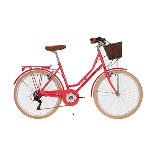 Comfort Bike : Compass Women's Classic Hybrid Bike, Coral, 18