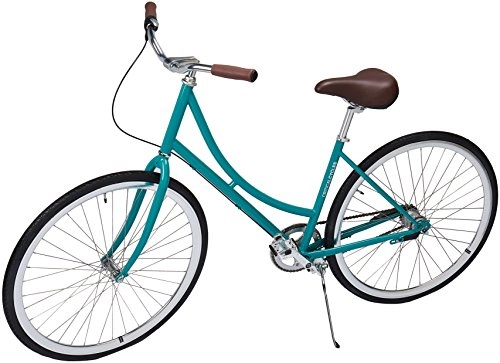 Comfort Bike : Critical Cycles Dutch Step-Thru 3-Speed City Coaster Commuter Bicycle, Turquoise, 44cm / One Size