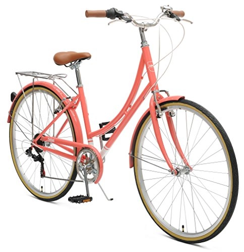 Comfort Bike : Critical Cycles Unisex's 2384 Bike, Coral, 38 cm / Small / Medium