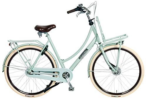 Comfort Bike : Daily Dutch Prestige 28 Inch 50 cm Woman 7SP Roller brakes Light Green