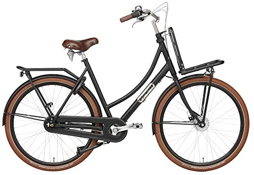Comfort Bike : Daily Dutch Prestige 28 Inch 50 cm Woman 7SP Roller brakes Matte black
