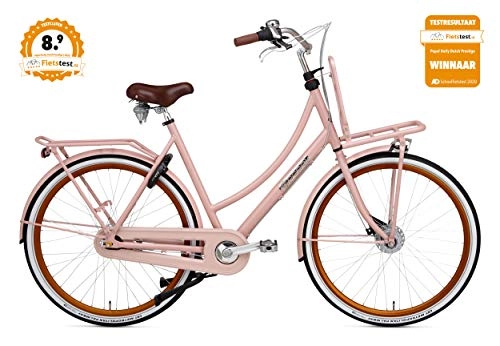 Comfort Bike : Daily Dutch Prestige 28 Inch 57 cm Woman 7SP Coaster Brake Pink