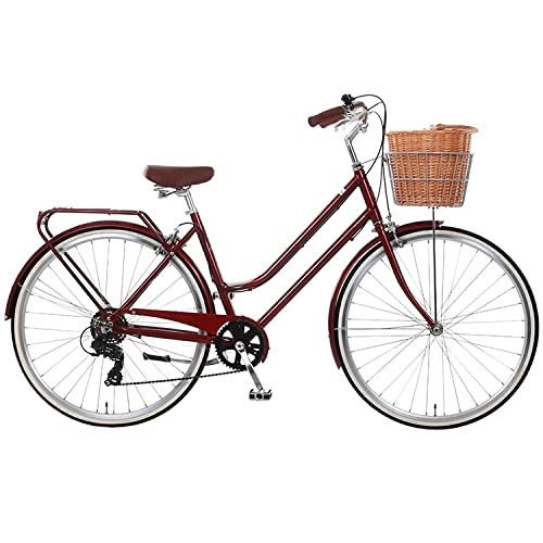 Comfort Bike : Dawes Duchess Deluxe Burgundy Ladies' Heritage Bike - 15
