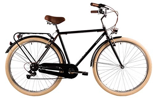 Comfort Bike : DHS Citadinne 28 Inch 53 cm Men 6SP Rim Brakes Black