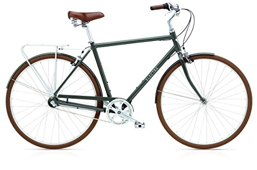 Comfort Bike : Electra Premium Retro Bike Loft 3i / 8i Men Large (55cm) Army Grey size 3-Speed
