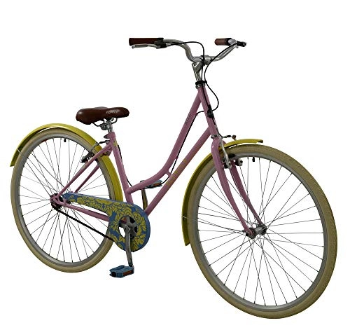 Comfort Bike : Elswick 700c Ritz BIKE - Heritage Ladies Bicycle (Girls) Retro Classic PINK