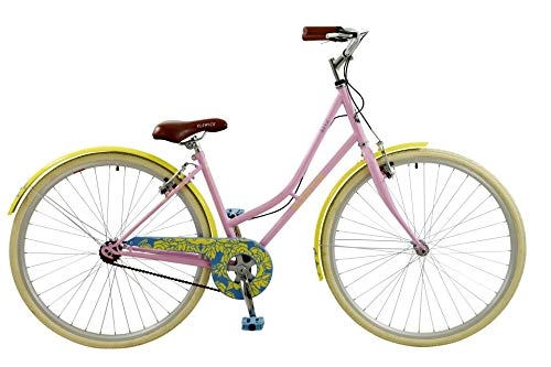 Comfort Bike : Elswick. Ritz Ladies Womens 700c Wheel Classic Sit Up & Beg Upright Traditional Countryside Heritage Town City Dutch Style Bike Bicycle Pink