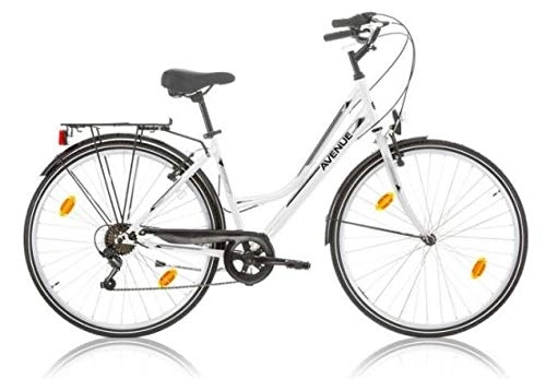 Comfort Bike : Expert Avenue 28 Inch 46 cm Woman 6SP Rim Brakes White