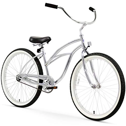 Comfort Bike : Firmstrong Urban Lady Single Speed - Women's 26" Beach Cruiser Bike (Chrome)