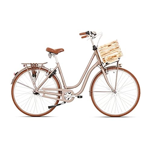 Comfort Bike : FRAPPE Women's FLC500 City Light Bike, Brown, 50-51cm