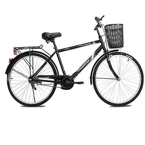 Comfort Bike : FRYH Retro Mobility Bicycle, Labor-saving And Durable, Suitable For Leisure, Transportation, Entertainment And Fitness, Black