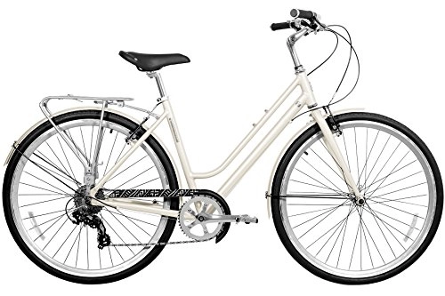 Comfort Bike : Gama Bikes Women's Metropole Step-Thru 8 Speed Shimano Urban Commuter Bicycle, 17" / One Size, White