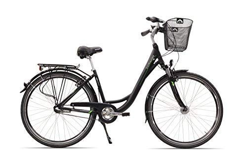 Comfort Bike : Hawk city Wave Black with Basket 3Gear