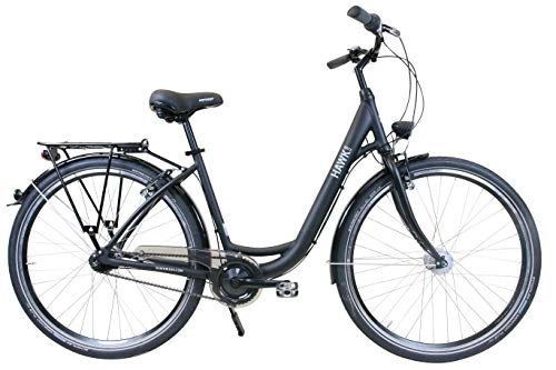 Comfort Bike : HAWK City Wave Easy (Black, 26 Inches) 7G