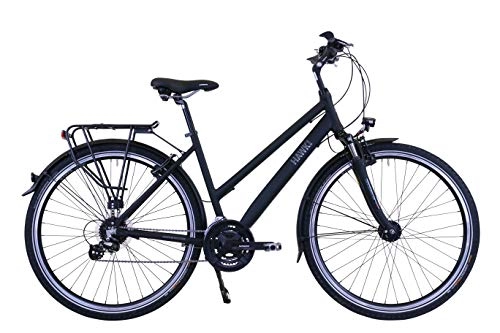 Comfort Bike : Hawk Trekking Lady Premium, Adult (Unisex), Black, 44 cm